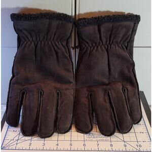 Roundtree and Yorke, XL Leather Shell fleece lined gloves, 9633